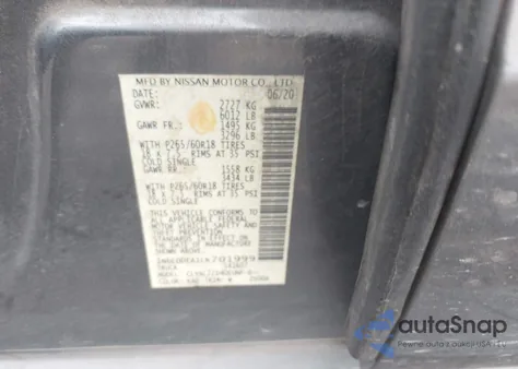 2020 Nissan Frontier Sv 4X2 из США, поврежденный, VIN 1N6ED0EA1LN701999